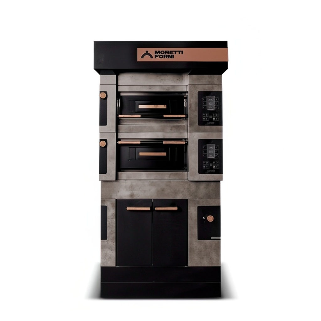 ПЕЧЬ ДЛЯ ПИЦЦЫ MORETTI FORNI S50E ICON C 16 + C 30 + ПАРОГЕНЕРАТОР + ЗОНТ + РАССТОЙКА L90 миниатюра 1