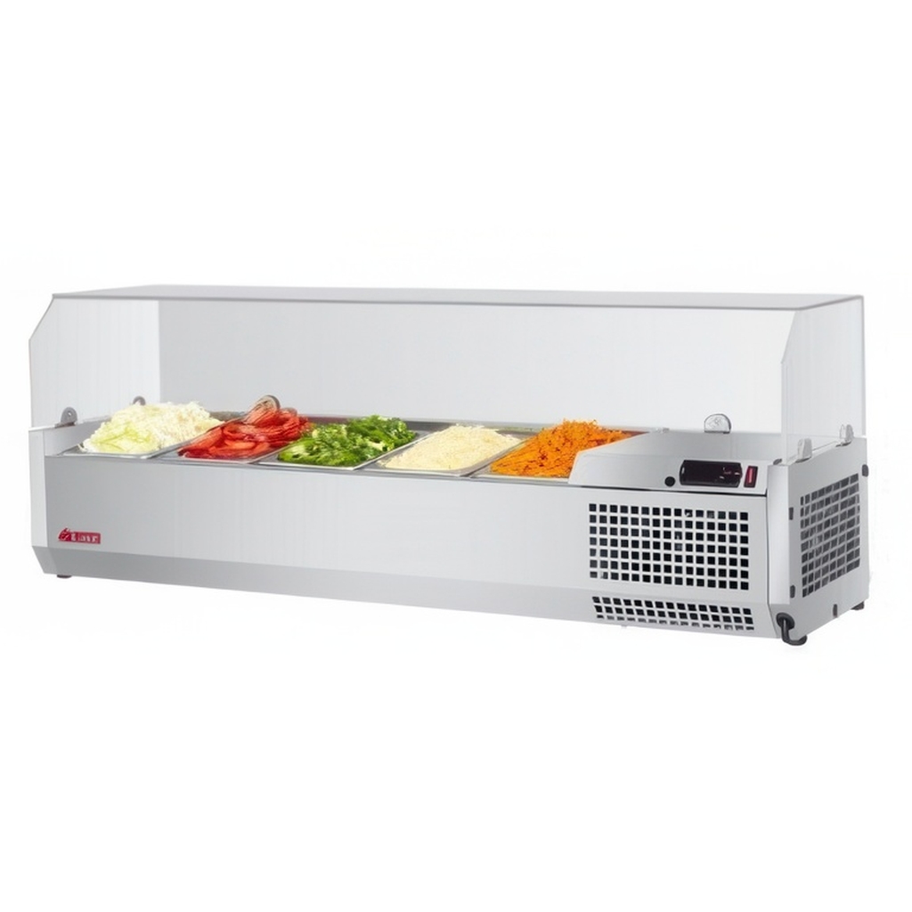 ВИТРИНА ХОЛОД. НАСТОЛЬНАЯ TURBOAIR CTST-1200G миниатюра 1