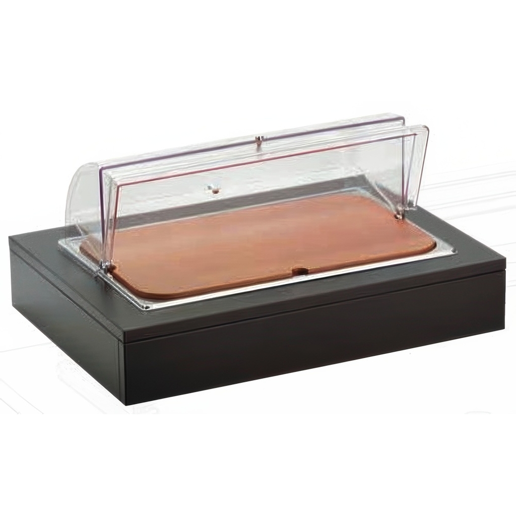 Поднос для сыра GN1/1 с крышкой Roll-Top, на дерев.подставке венге 51130940 миниатюра 1