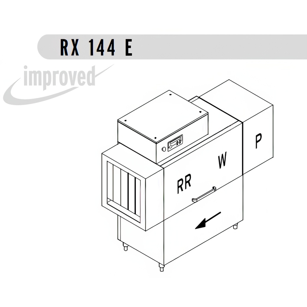 МАШИНА ПОСУДОМОЕЧНАЯ DIHR RX 144 DX+DDE+HR10+DR64 миниатюра 1