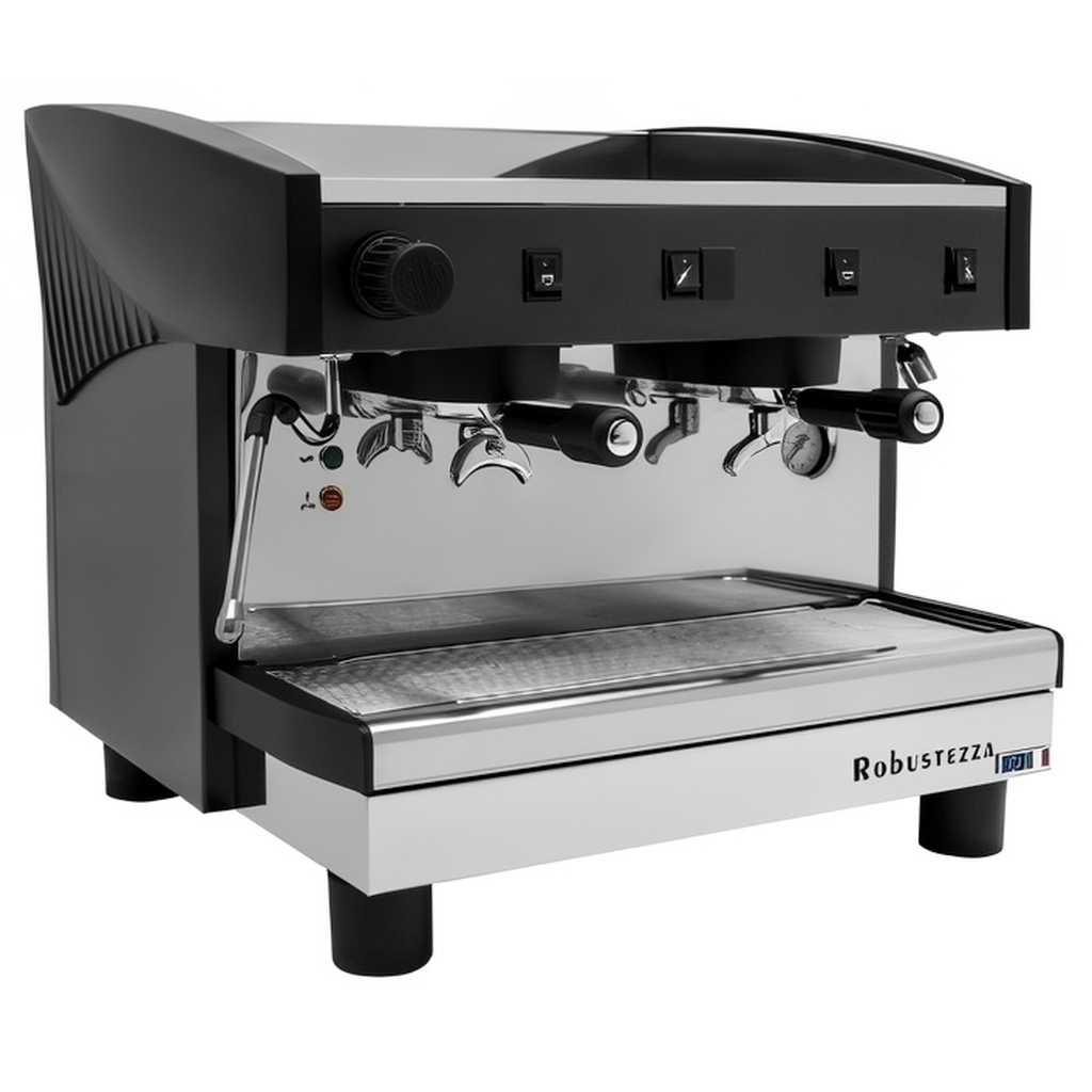 КОФЕМАШИНА ПОЛУАВТОМАТ ROBUSTEZZA ST2M COMPACT/ ЧЕРНАЯ+ВЫСОКАЯ ГРУППА 1Ф миниатюра 1