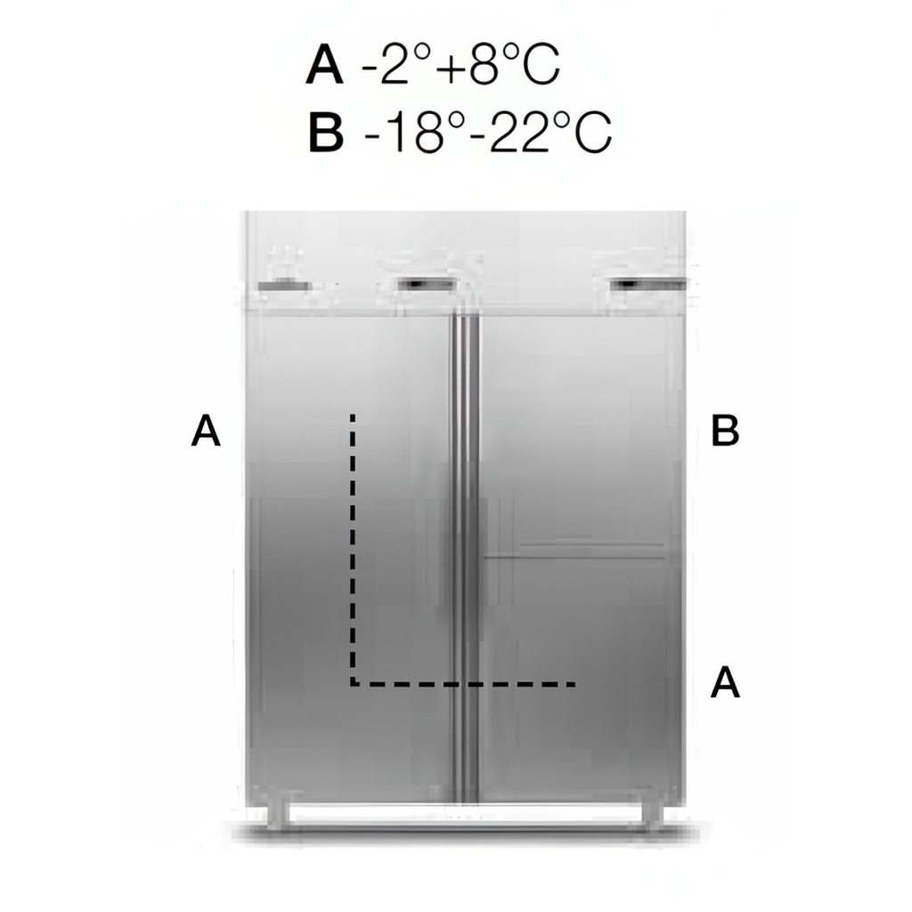 ШКАФ КОМБИНИРОВАННЫЙ 1400 ЛИТРОВ БЕЗ АГРЕГАТА APACH CHEF LINE LCK140N1M1D3R миниатюра 1