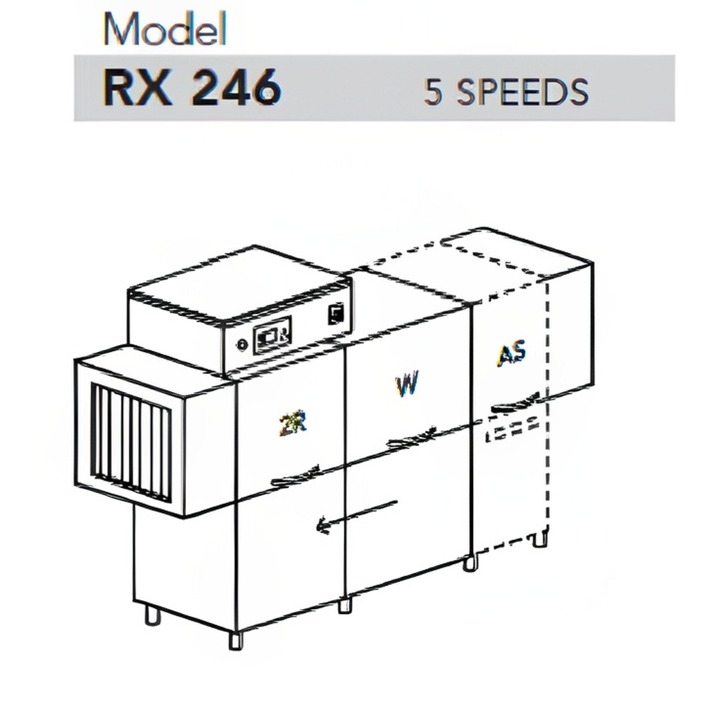 МАШИНА ПОСУДОМОЕЧНАЯ DIHR RX 246 AS SX+DDE+SAN+DRA99MT+HR10/ДЕЛЕНИЕ 3 ЧАСТИ миниатюра 1