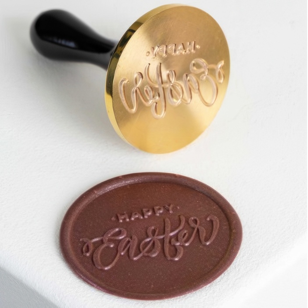 Печать для декорирования шоколада "Happy Easter" d6см, 20FH36L миниатюра 1