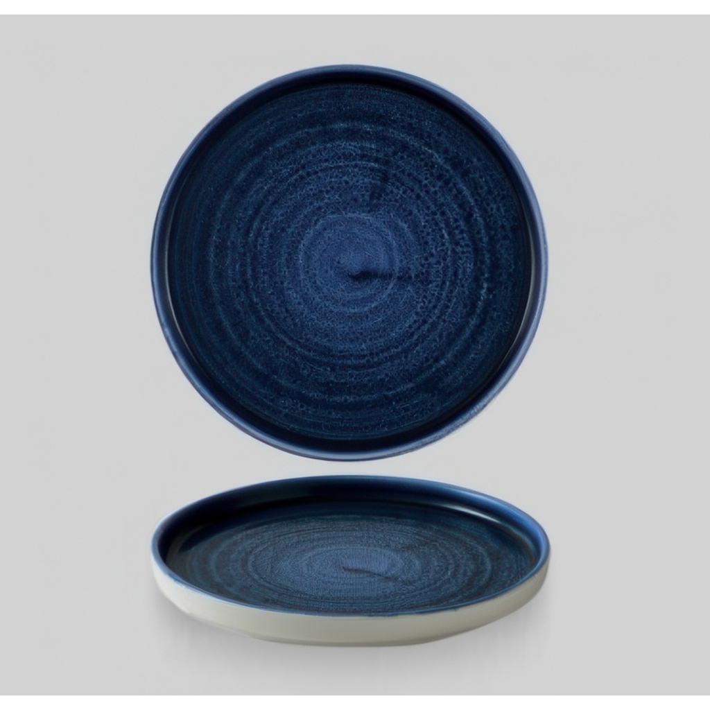 Тарелка мелкая d26см h2см с прямым бортом, Chefs Plate, Stonecast Plume Ultramarine PLULWP261 миниатюра 1