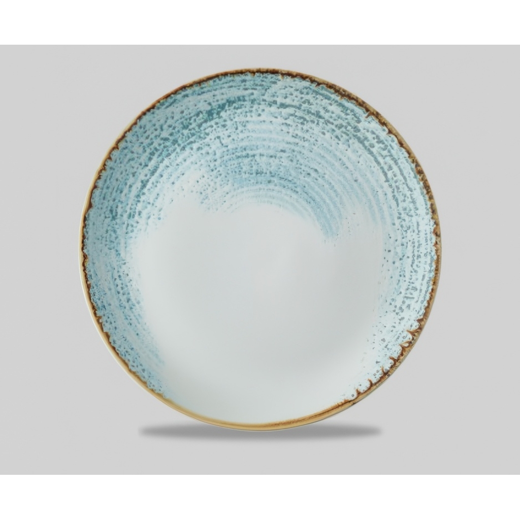 Тарелка мелкая 28,8см, без борта, цвет Aquamarine, Studio Prints Homespun Accents  HAAMEV111 миниатюра 1