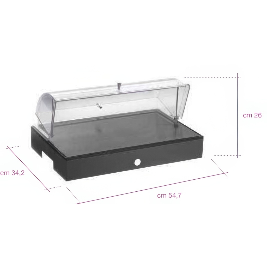 Крышка Roll-Top GN 1/1 53х32,5см, поликарбонат 97150856 миниатюра 1