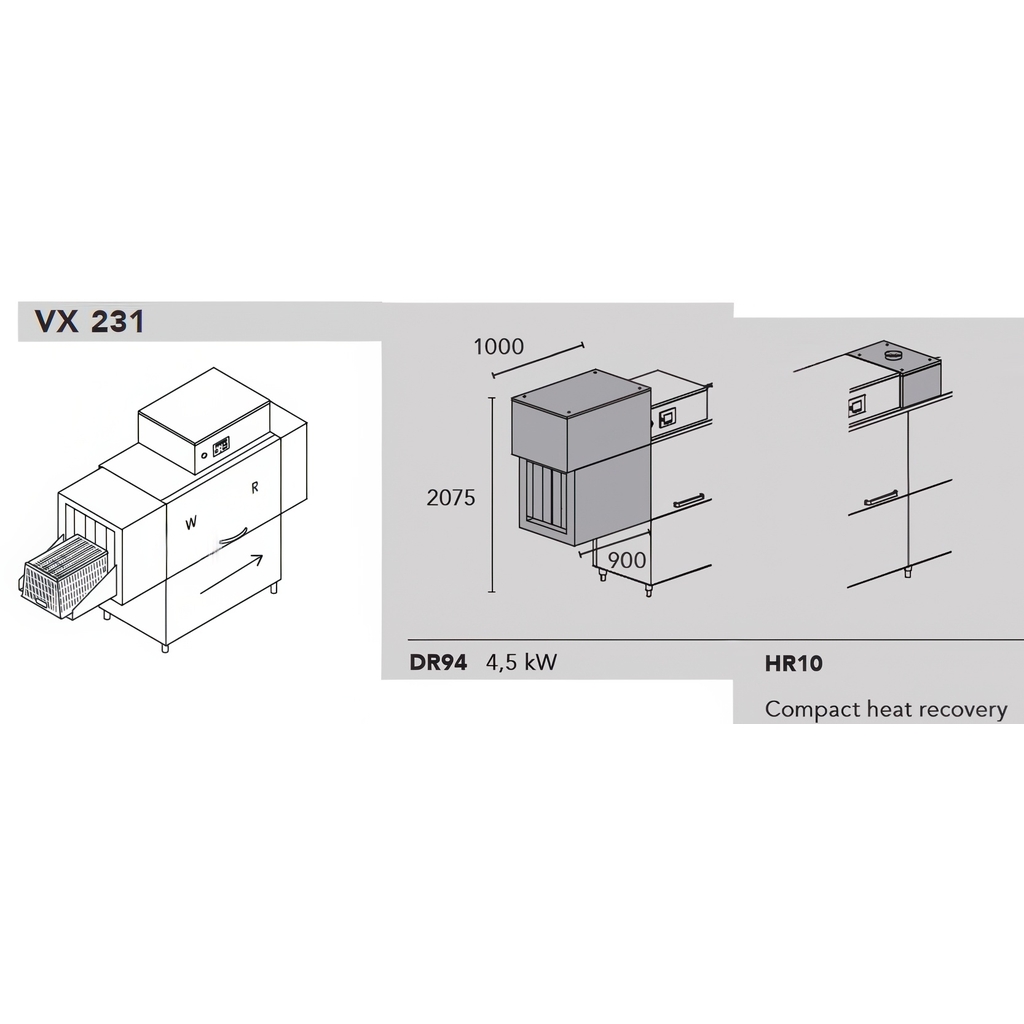 МАШИНА Д/МОЙКИ ЯЩИКОВ DIHR VX 231 DX+DR94+HR10+DDE миниатюра 1