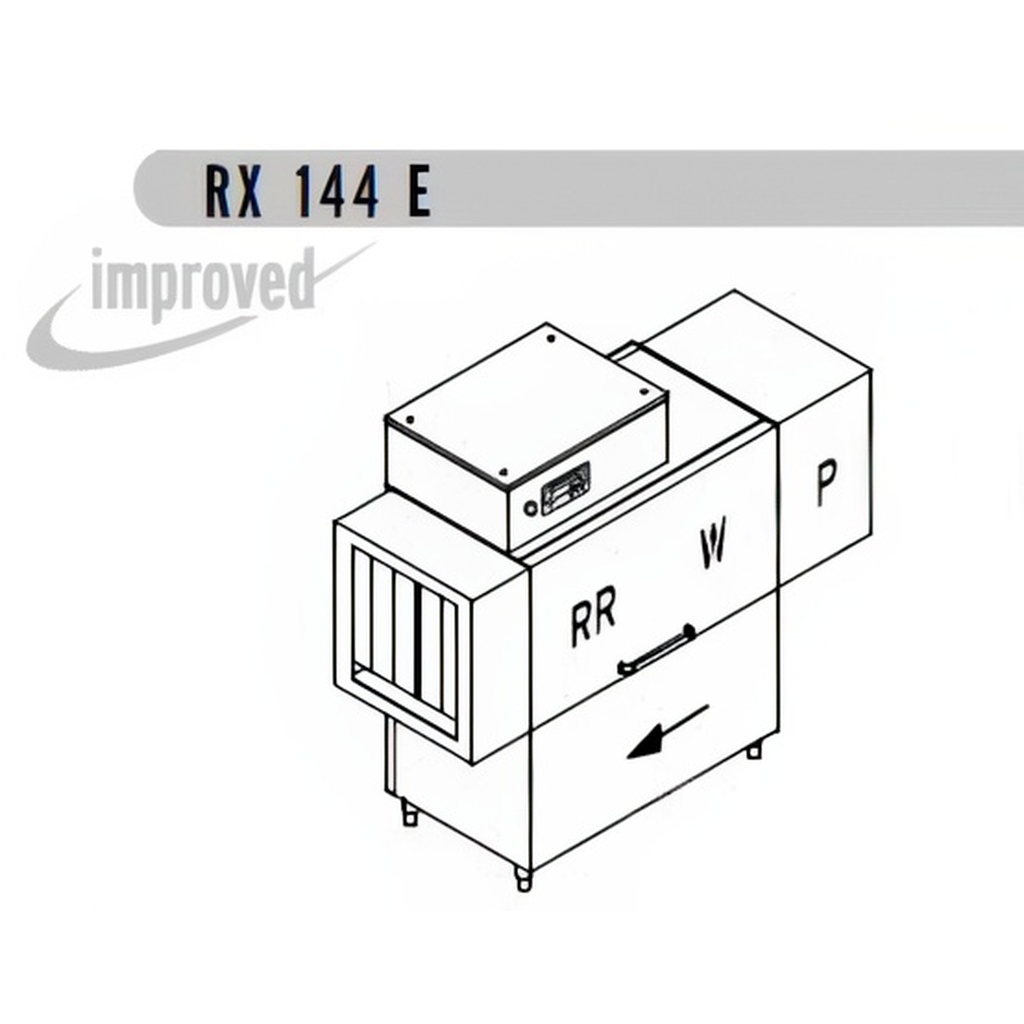 МАШИНА ПОСУДОМОЕЧНАЯ DIHR RX 144 E SX+DDE+HR10+DR64/ДЕЛЕНИЕ 2 ЧАСТИ миниатюра 1
