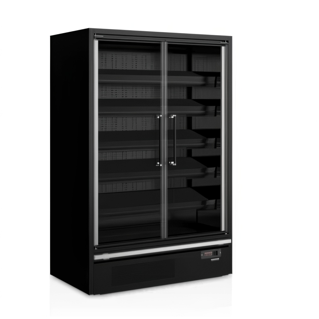 ГОРКА ХОЛОДИЛЬНАЯ ПРИСТЕННАЯ TEFCOLD GALAXY+ GP14FGD BLACK миниатюра 1