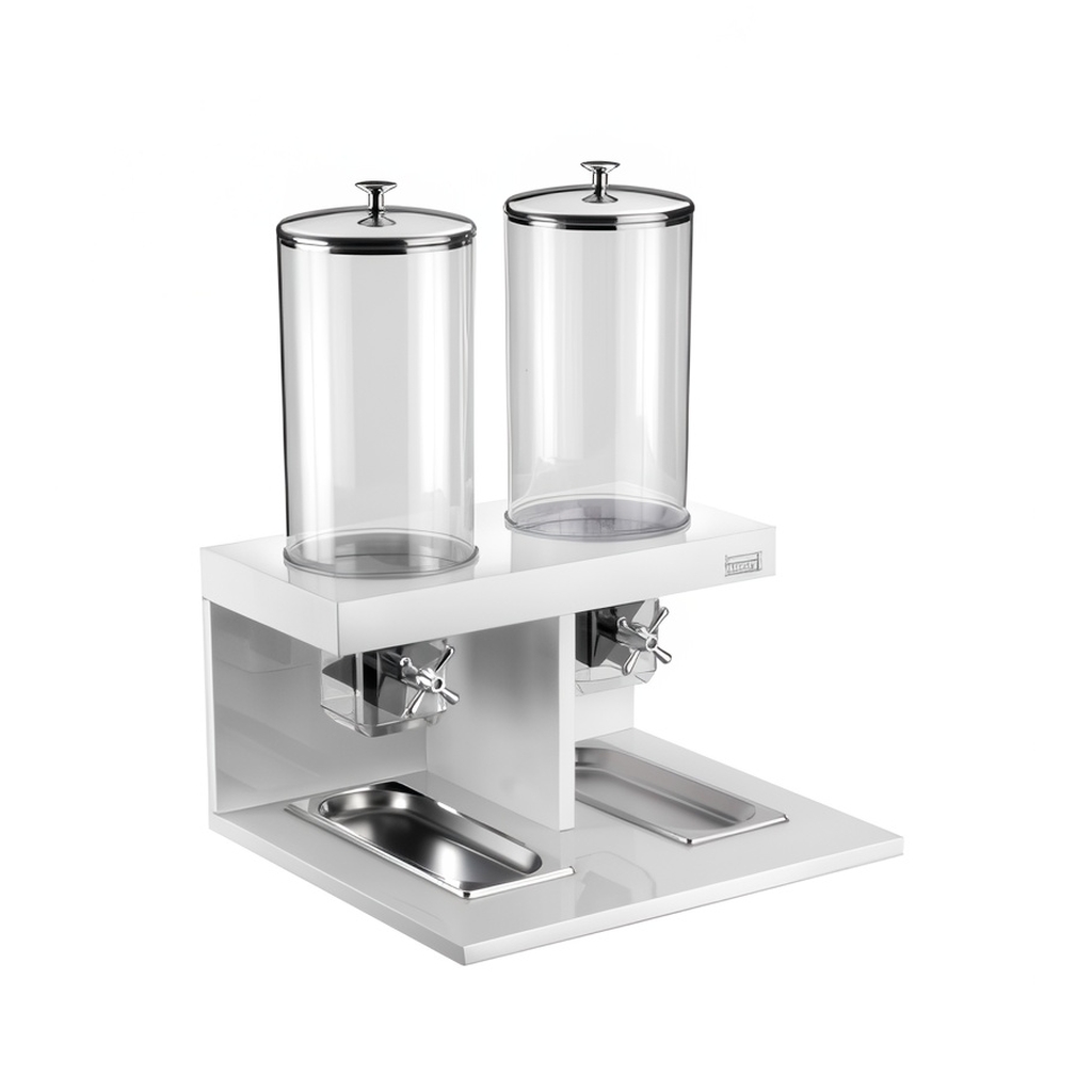 Станция буфетная для мюсли двойная d18 cm. lt. 8x2 BUFFET белая 511B9819 миниатюра 1