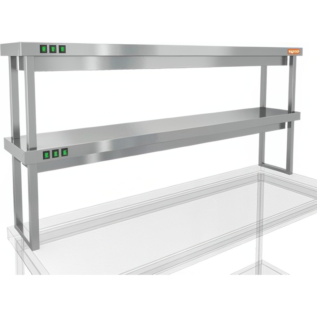 ПОЛКА ТЕПЛОВАЯ ДВУХЪЯРУСНАЯ HICOLD TP2K-17/3 миниатюра 1