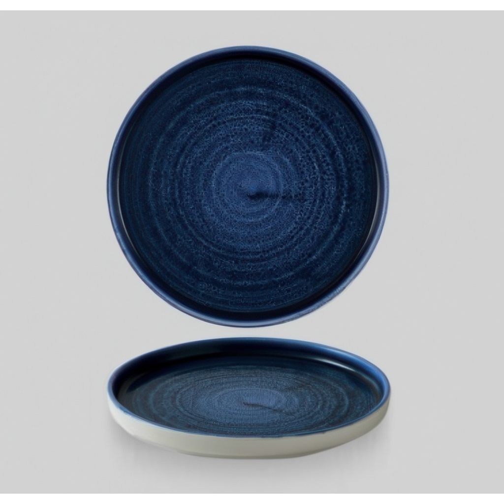 Тарелка мелкая d21см h2см с прямым бортом, Chefs Plate, Stonecast Plume Ultramarine PLULWP211 миниатюра 1