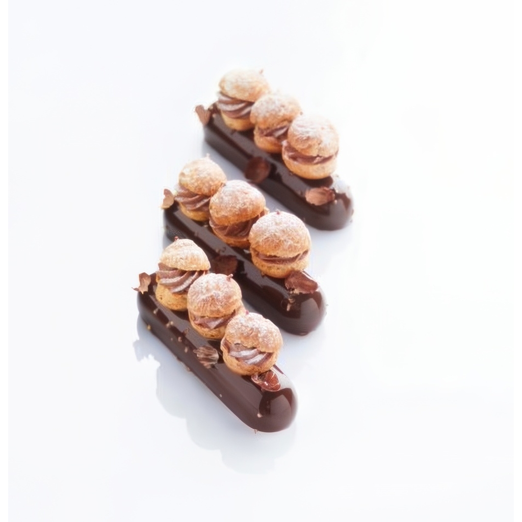 Форма для пирожных "Eclair" 130 x 30 h 28 mm, 6 ячеек, силикон 30SIL504 миниатюра 1