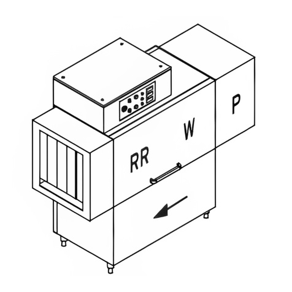 МАШИНА ПОСУДОМОЕЧНАЯ DIHR RX 144 SX+HR10+DR69 миниатюра 1
