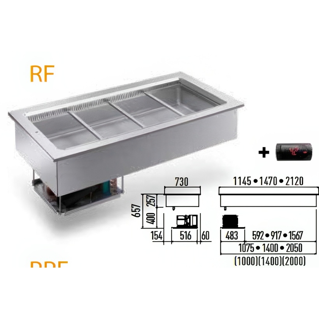 ПРИЛАВОК ХОЛОД. ENOFRIGO RF BASE 1000 ВСТРАИВАЕМЫЙ миниатюра 1