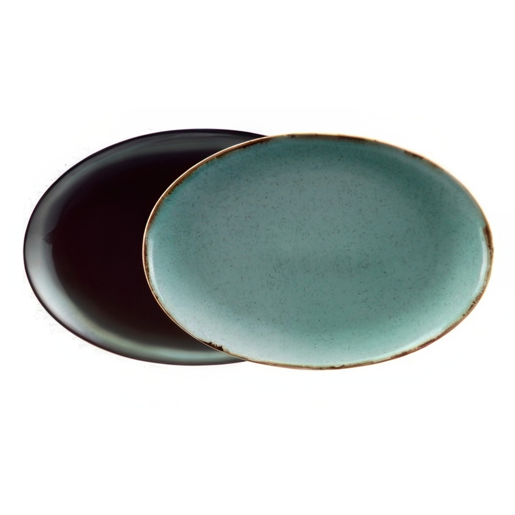 Блюдо овальное 35х24,6см TREND SPLIT BLUE TA020353277 миниатюра 1