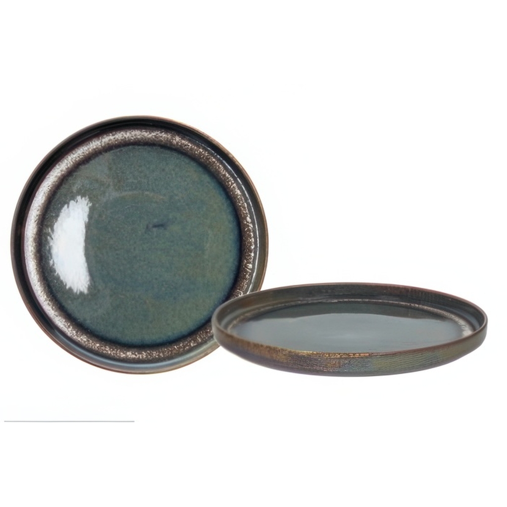 Блюдо с бортом 27 см BLOOM BLUE AND BROWN BM000268088 миниатюра 1