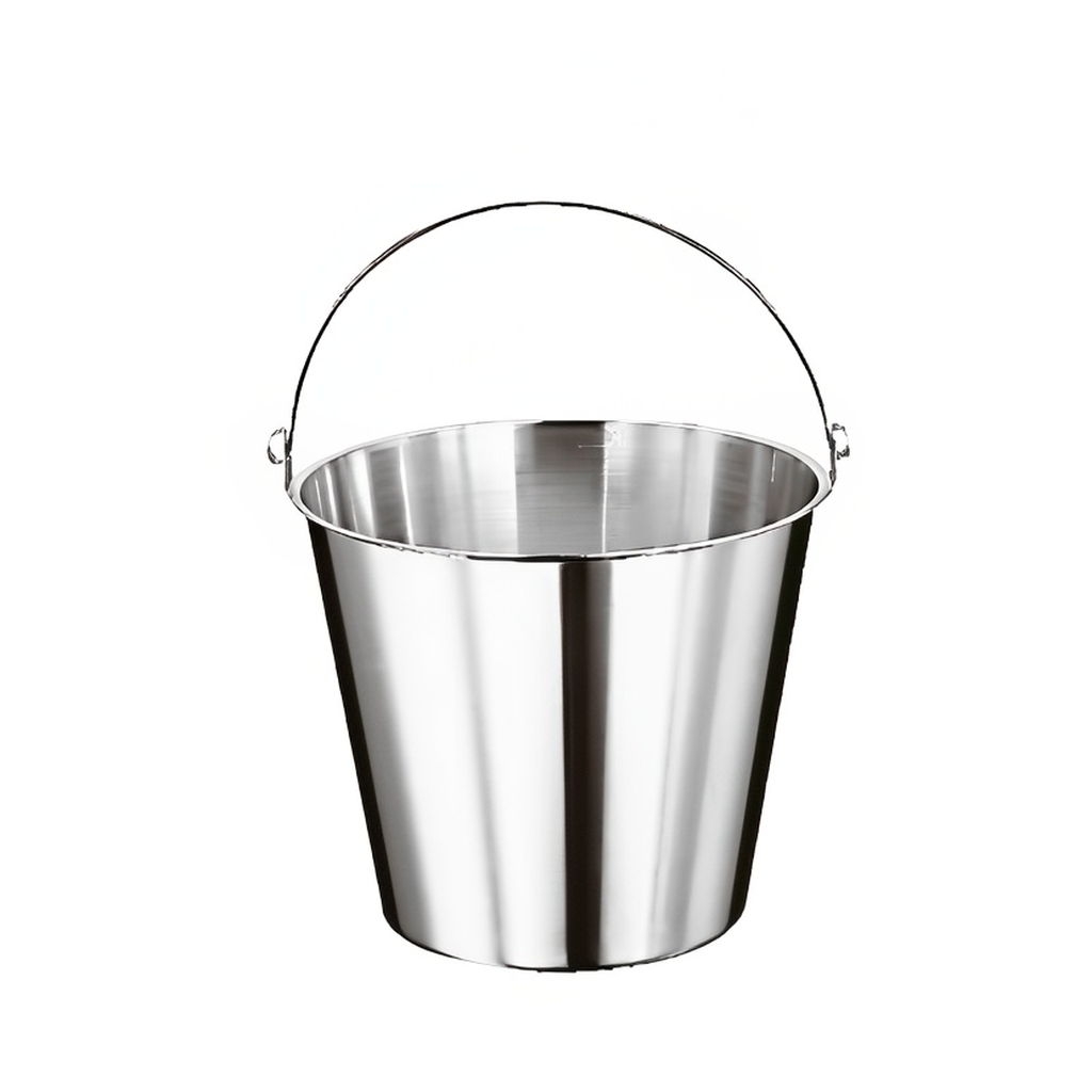 Ведро 10 л, d=30 см, h=25 см, н/ст. 41960-10 миниатюра 1