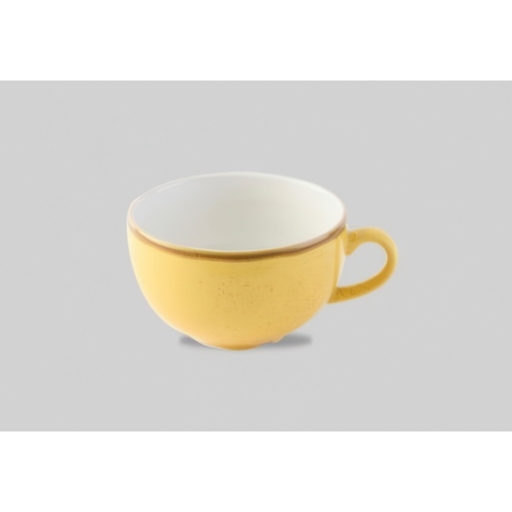 Чашка Cappuccino 340мл Stonecast, цвет Mustard Seed Yellow SMSSCB281 миниатюра 1