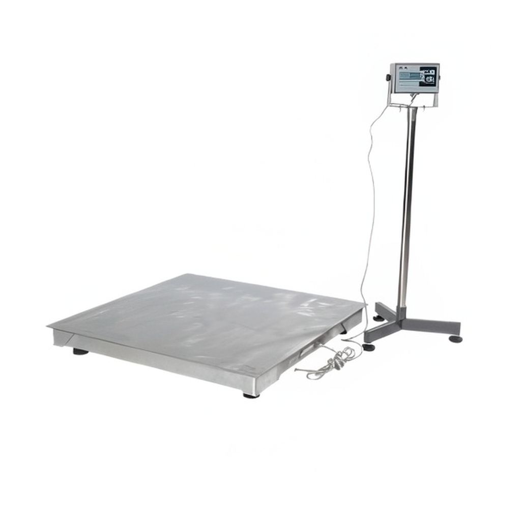 ВЕСЫ ПЛАТФОРМЕННЫЕ MAS PM4PHS-1.0 800х800 (с индикатором на стойке) миниатюра 1