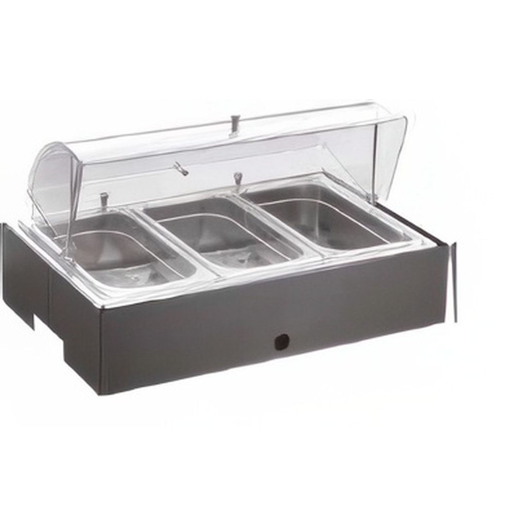 Поддон с крышкой  Frame GN1/1 100  ss 515x310x100mm, в комплекте GN 1/3, 518B0002+F1802840 миниатюра 1