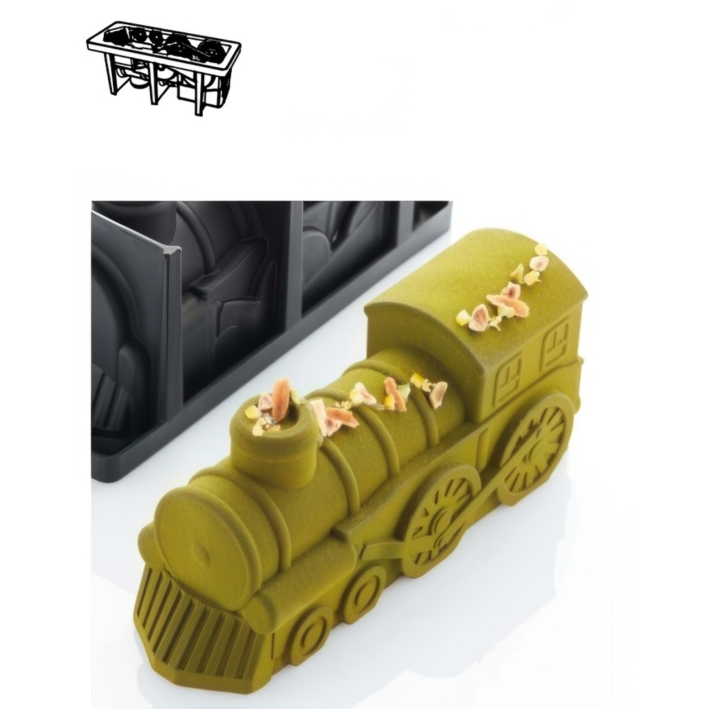 Форма для пирожных 3D "Express Log" 250x88xh106 mm, 1435 ml, силикон KE085S миниатюра 1