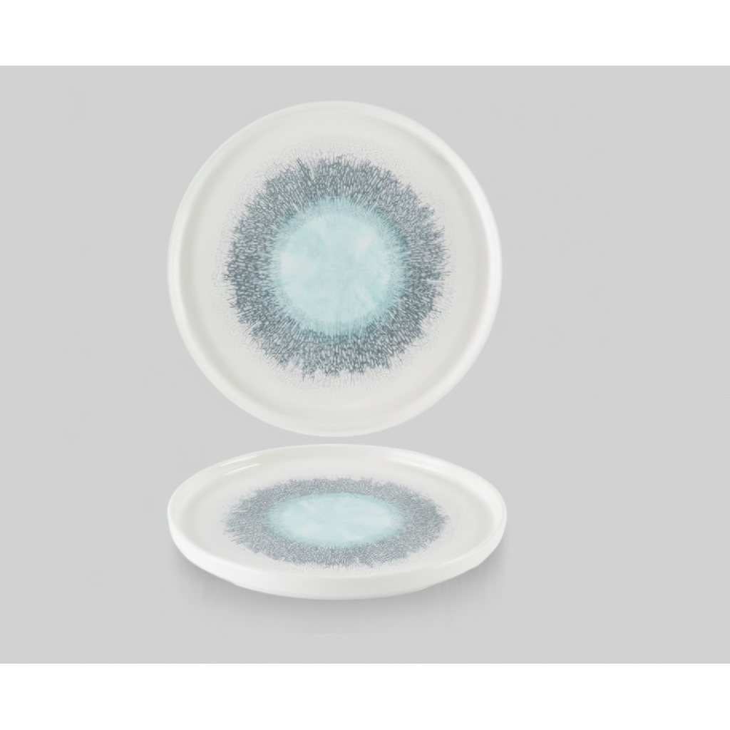 Тарелка мелкая 26см, h2см с прямым бортом, Chefs Plate, цвет Aquamarine, FSBLWP261 миниатюра 1