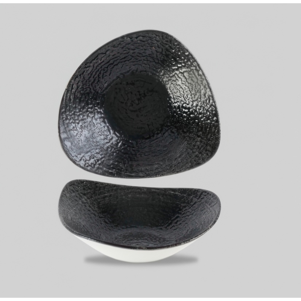 Салатник треугольный 0,60л d23,5см, без борта, цвет Homespun Chroma, Studio Prints HCBKTRB91 миниатюра 1
