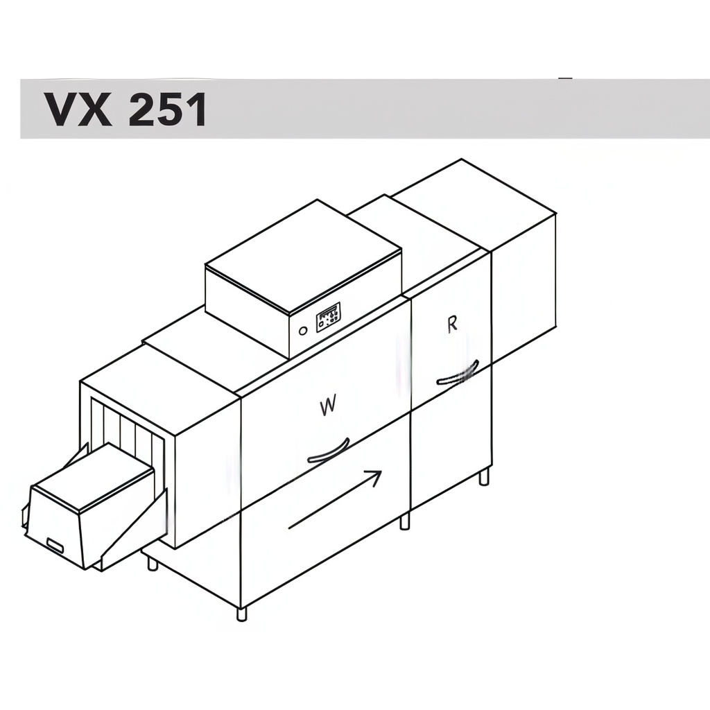 МАШИНА Д/МОЙКИ ЯЩИКОВ DIHR VX 251 DX+DDE+XP миниатюра 1