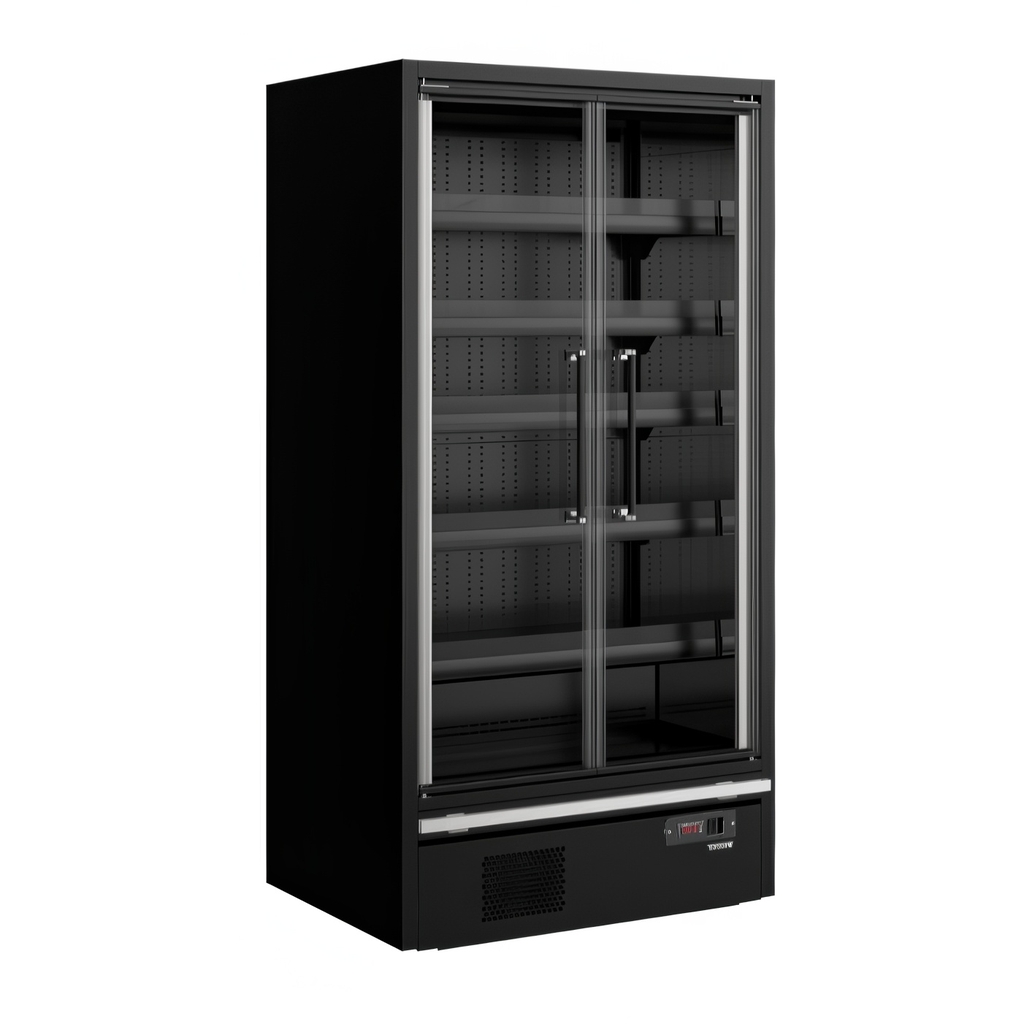 ГОРКА ХОЛОДИЛЬНАЯ ПРИСТЕННАЯ TEFCOLD GALAXY+ GP10FGD BLACK миниатюра 1