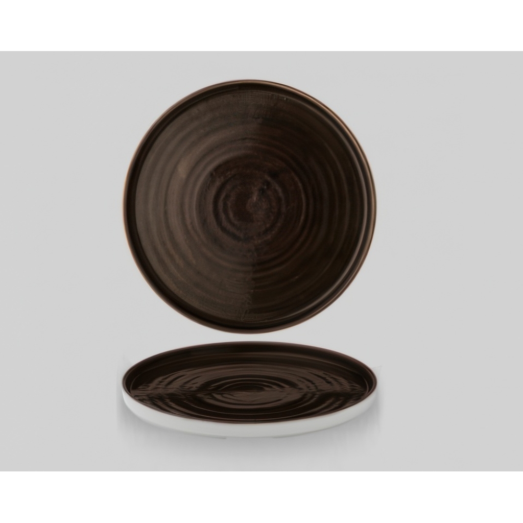 Тарелка мелкая d26см h2см с прямым бортом, Chefs Plate, Stonecast Patina Iron Black PAIBWP261 миниатюра 1