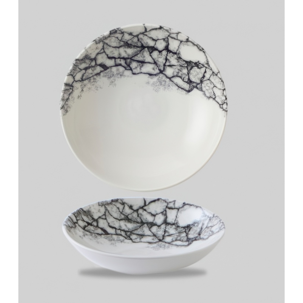 Салатник 0,42л d18,2см, без борта, цвет Kintsugi Quartz Black KAQBEVB71 миниатюра 1