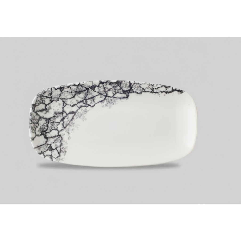 Блюдо прямоугольное CHEFS 29,8х15,3см, без борта, цвет Kintsugi Quartz Black KAQBXO111 миниатюра 1
