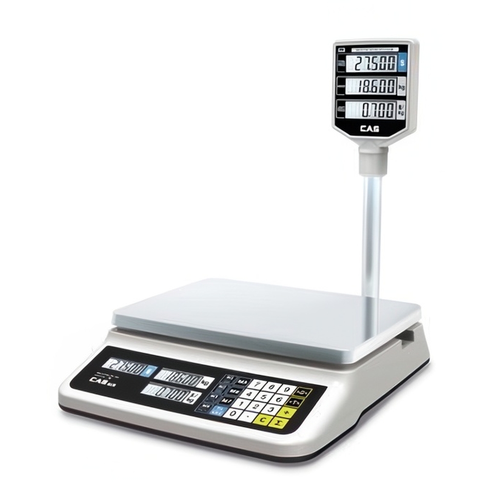 ВЕСЫ ЭЛ.ТОРГОВЫЕ CAS PR-15 P (LCD, II) С USB РАЗЪЕМОМ миниатюра 1