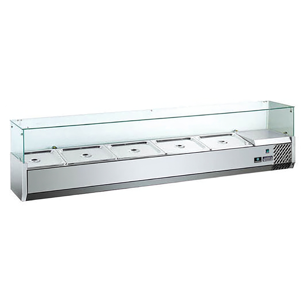 ВИТРИНА ХОЛОДИЛЬНАЯ HURAKAN HKN-VRX1400/330 миниатюра 1