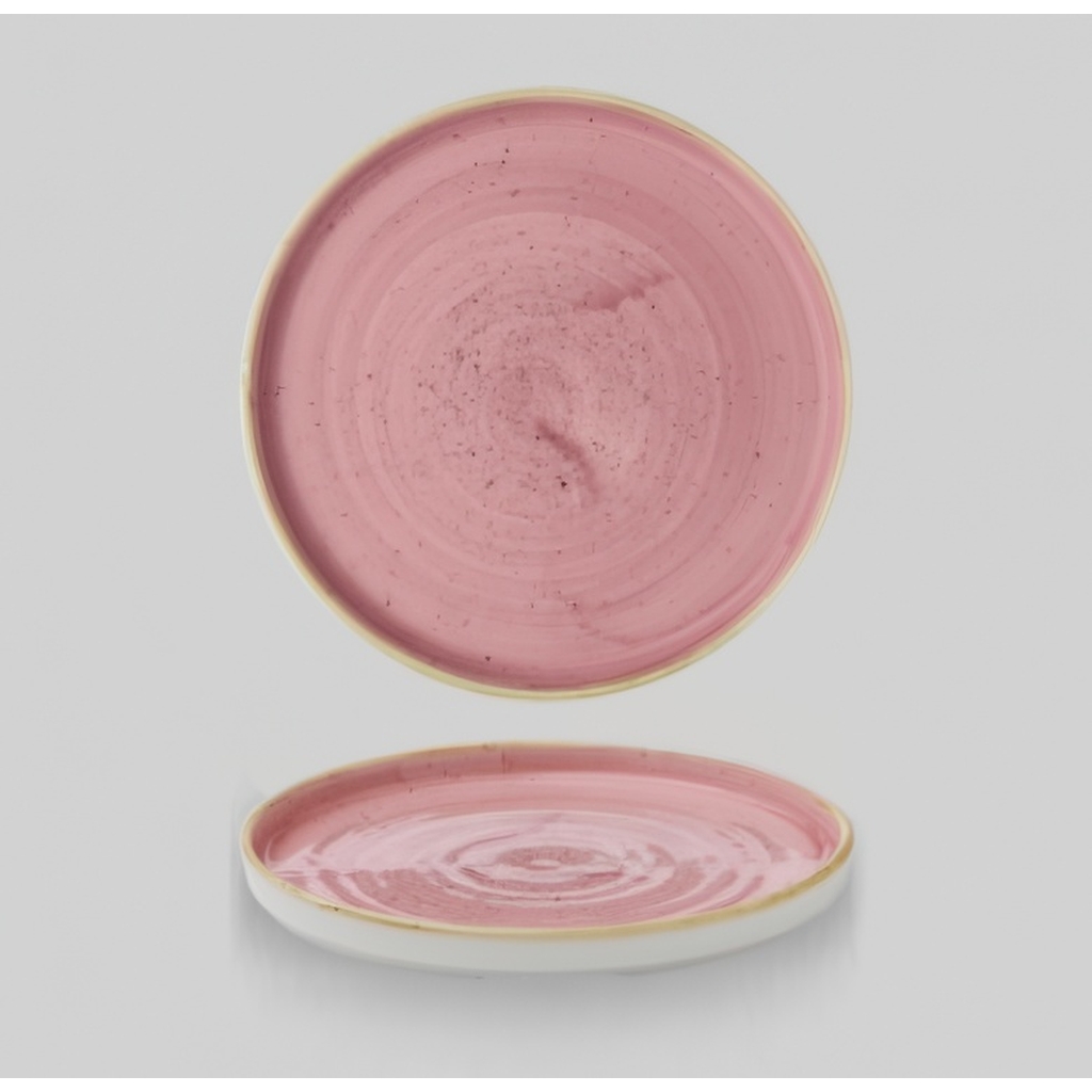 Тарелка мелкая d21см h2см с прямым бортом, Chefs Plate, Stonecast Petal Pink SPPSWP211 миниатюра 1