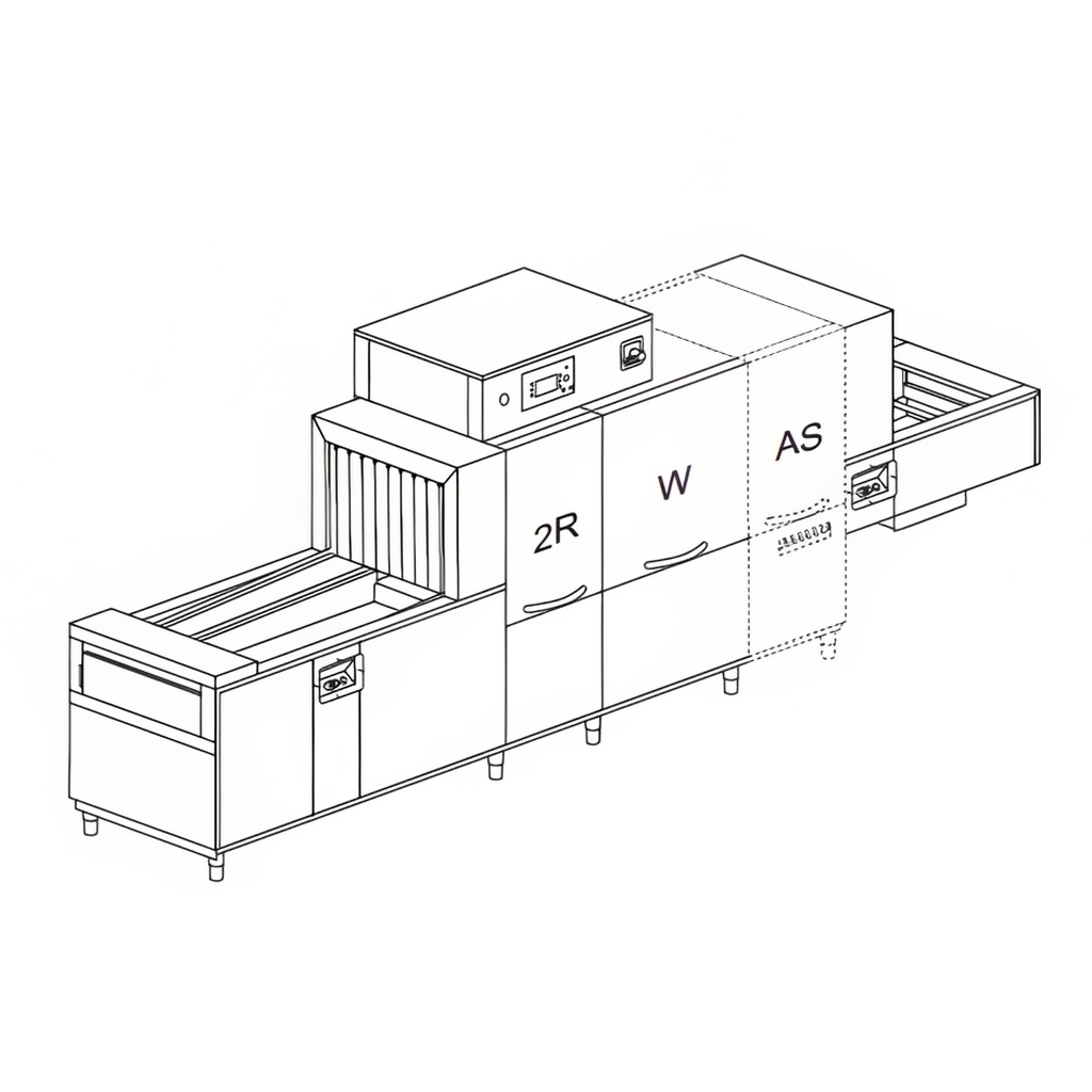 МАШИНА ПОСУДОМОЕЧНАЯ DIHR QX 246 SX+DDE+DRF69+HRF10/3 ЧАСТИ миниатюра 1
