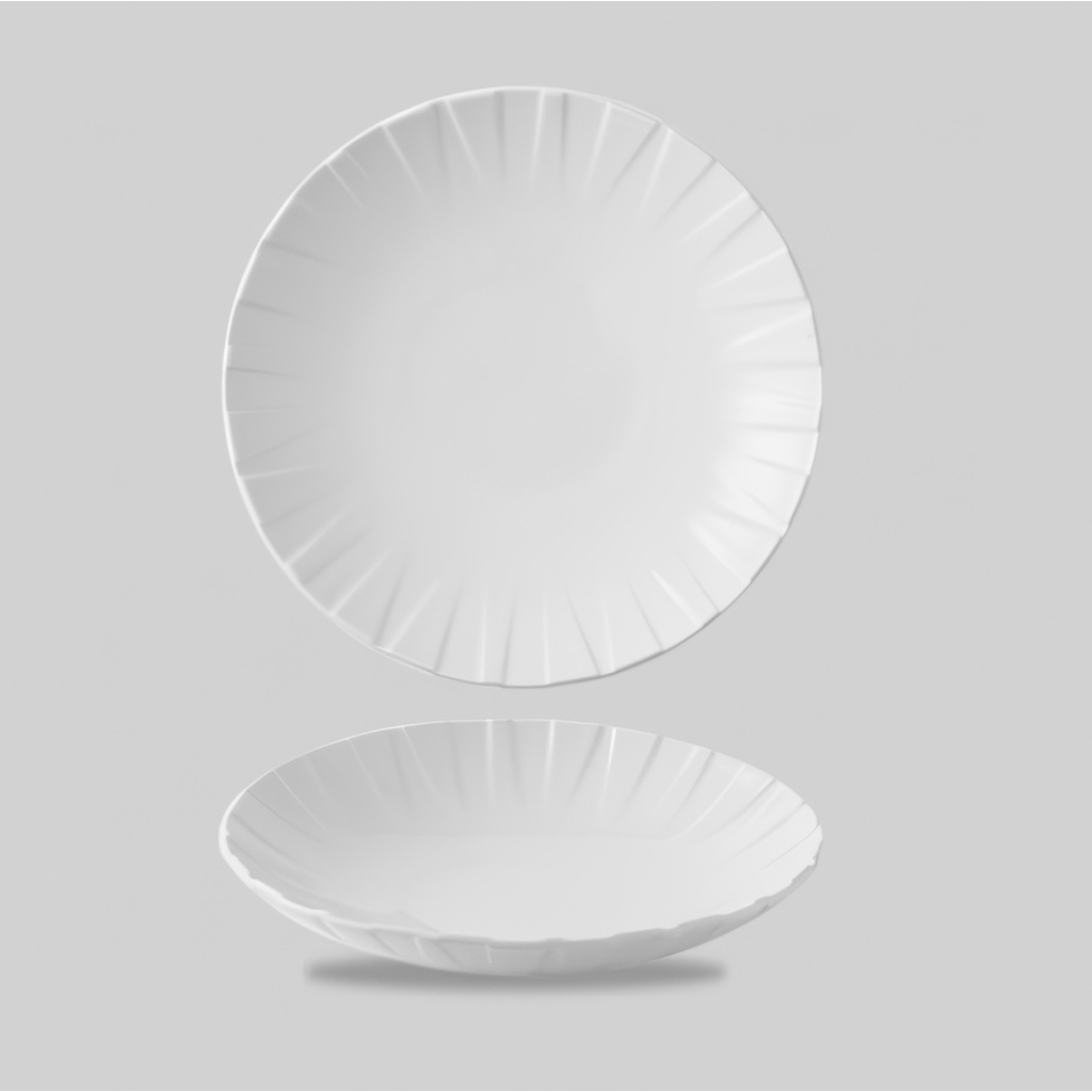 Тарелка глубокая d27,1см Abstract white APRDAF101 миниатюра 1