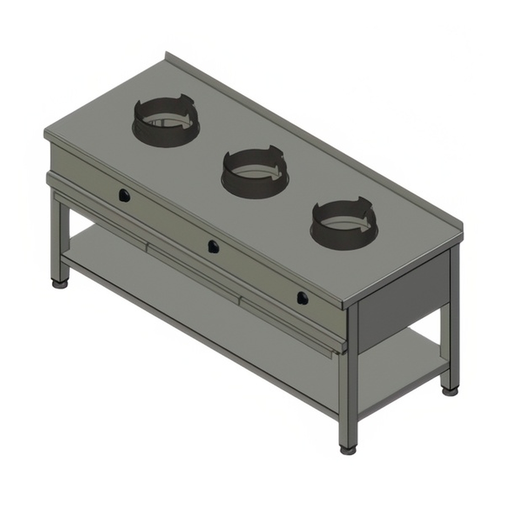 ПЛИТА ГАЗОВАЯ ВУЛКАН-HEIDEBRENNER KSW 03  WOK АРТ.8787 миниатюра 1