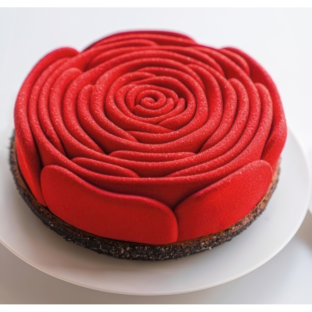 Форма силиконовая PAVOCAKE для торта 3D "Rose" d180мм h45мм, 960мл, KE080 миниатюра 1