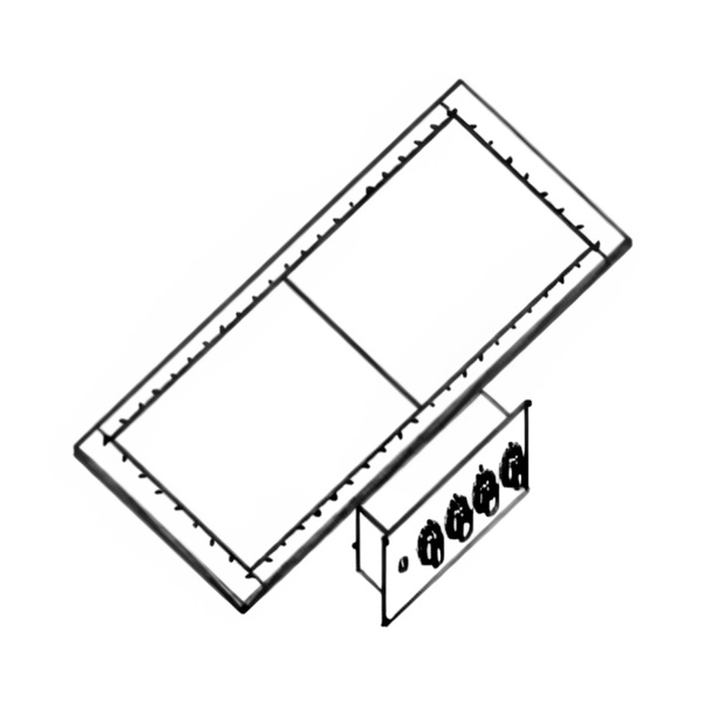 ПЛИТА СТЕКЛОКЕРАМИКА ВСТР. KOGAST EAD-4C-DI миниатюра 1