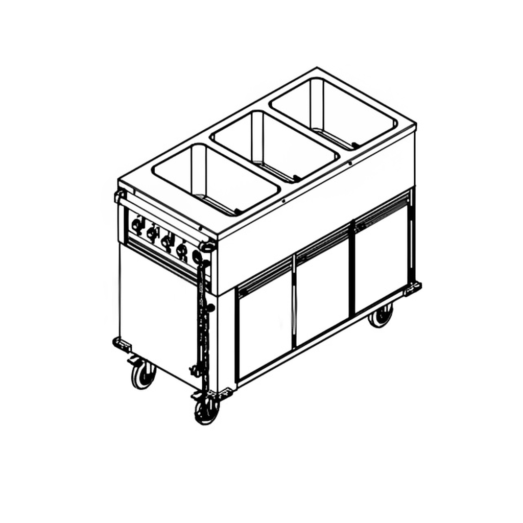 МАРМИТ ВОДЯНОЙ/МОБИЛ. KOGAST 30750 KMO-3 С ТЕПЛОВЫМ ШКАФОМ миниатюра 1