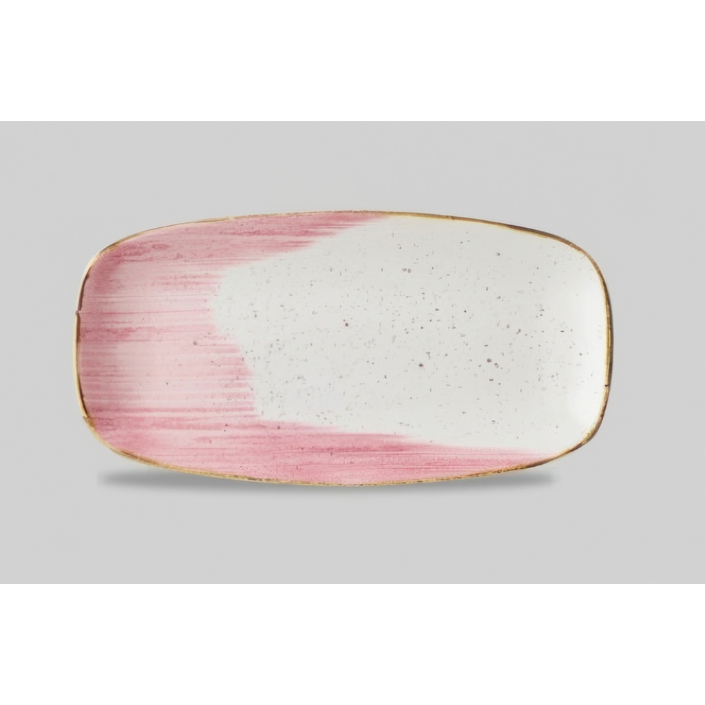 Блюдо прямоугольное CHEFS 35,5х18,9см, без борта, Stonecast, цвет Petal Pink ASPPXO141 миниатюра 1