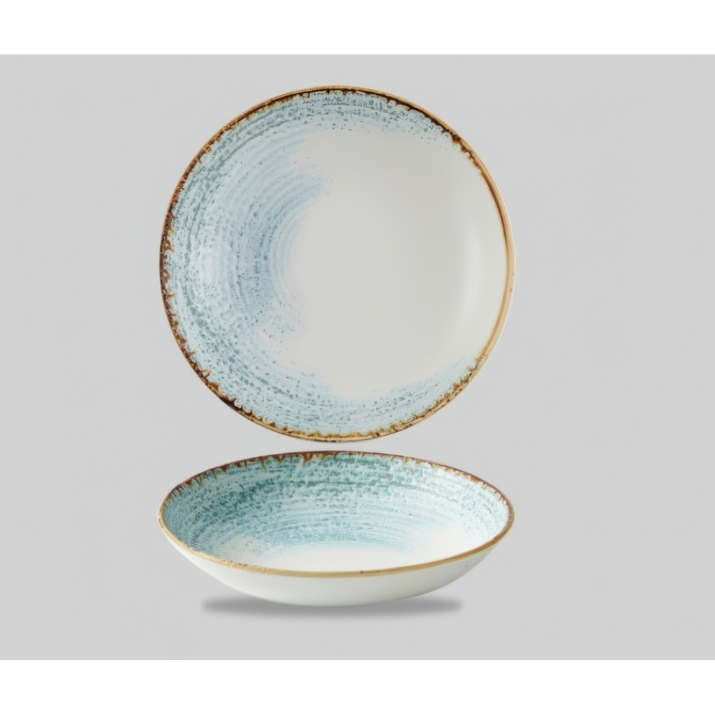 Салатник 1,14л d24,8см, без борта, цвет Aquamarine, Studio Prints Homespun Accents HAAMEVB91 миниатюра 1