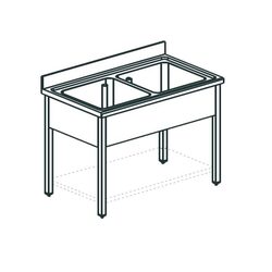 ВАННА МОЕЧНАЯ APACH CHEF LINE L2S106-44SH