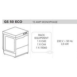 МАШИНА ПОСУДОМОЕЧНАЯ DIHR GS 50 ECO+DDE+PS
