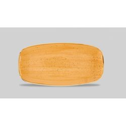 Блюдо прямоугольное CHEFS 35,5х18,9см, без борта, Stonecast, цвет Tangerine STGSXO141