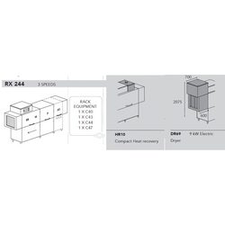 МАШИНА ПОСУДОМОЕЧНАЯ DIHR RX 244 DX+DDE+DR69+HR10/2 ЧАСТИ
