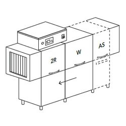МАШИНА ПОСУДОМОЕЧНАЯ DIHR RX 246 DX+DDE+DRA189MT+HR10+SAN